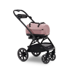 Dupaire ii sakura transporter lotniczy z isofix do 9 kg różowa torba z siateczkowym materiałem i czarnymi akcentami